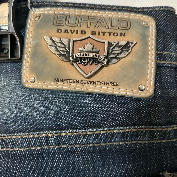 Buffalo David Bitton Blue Relaxed Jeans 34X32. 99% Cotton Men’s - Picture 11 of 15